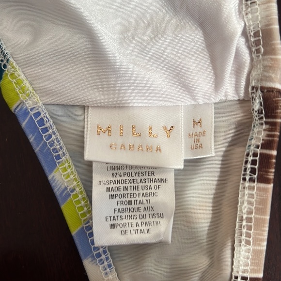 Milly Cabana Ring Halter Bikini Top, size Medium - Picture 6 of 9